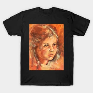 Portrait of a little Girl T-Shirt